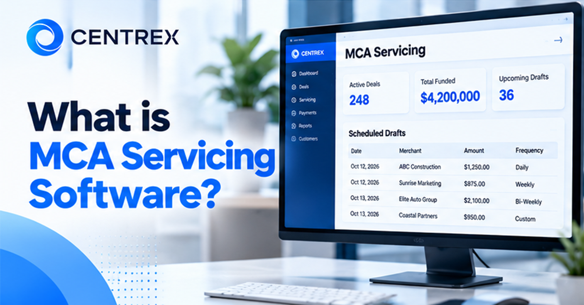 MCA Servicing Software