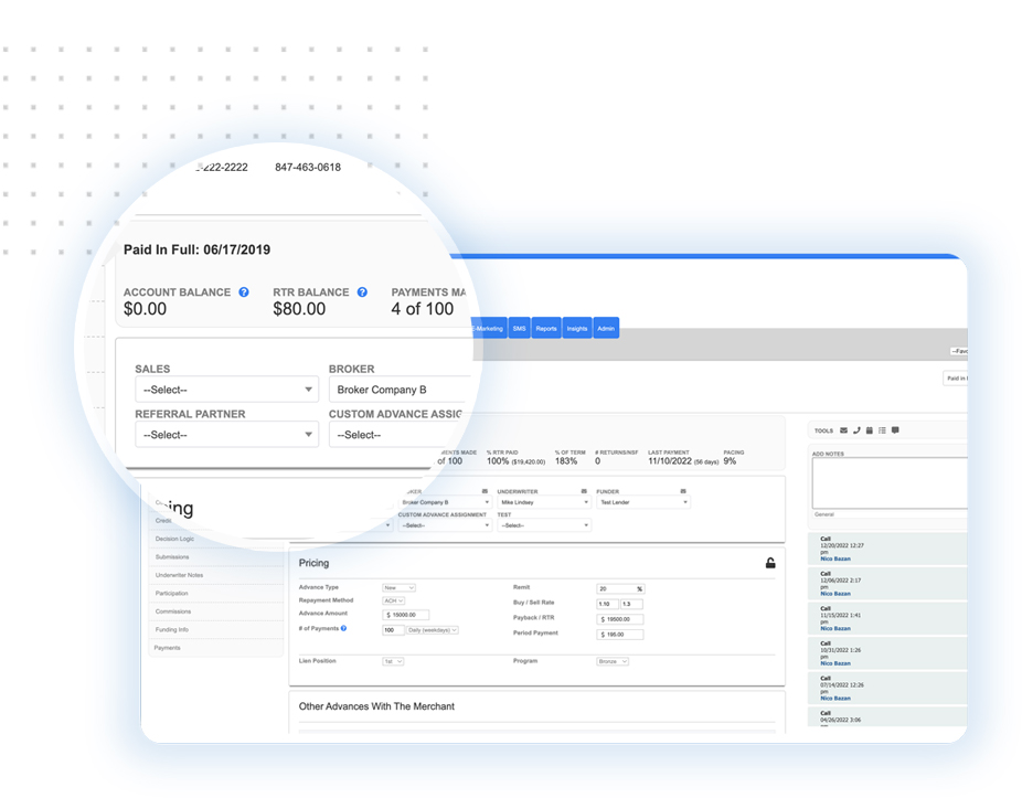 Centrex CRM Software Screenshot